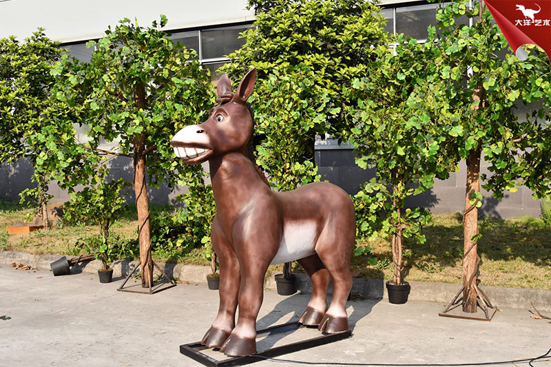 仿真驢，仿真動物雕塑，卡通動物模型