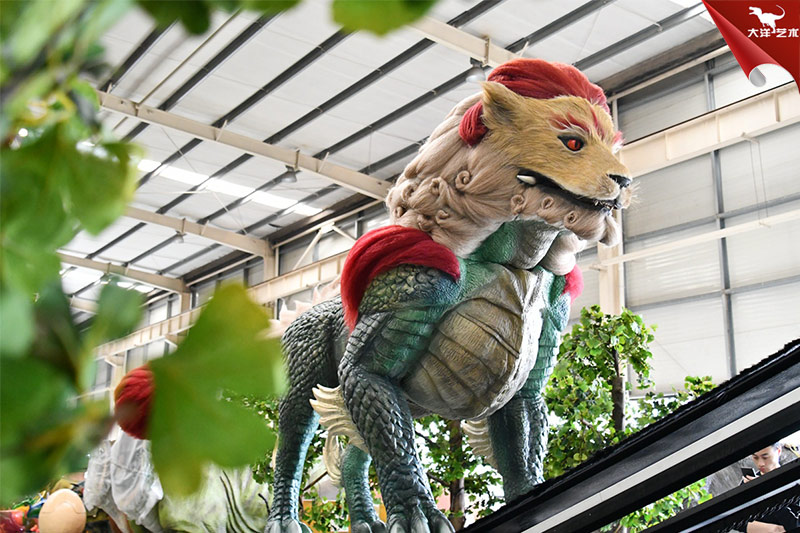 大型仿真動物模型-火麒麟模型