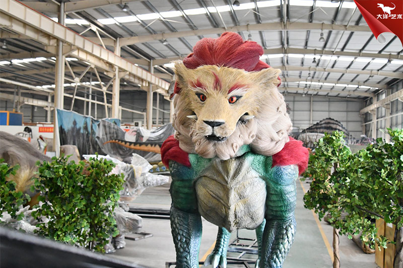 大型仿真動物模型-火麒麟模型