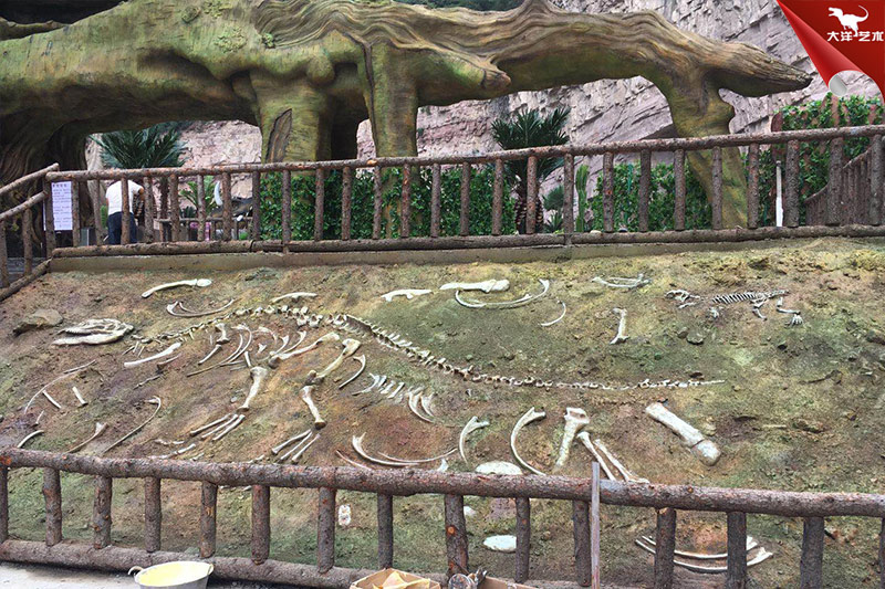 恐龍化石，恐龍骨架模型