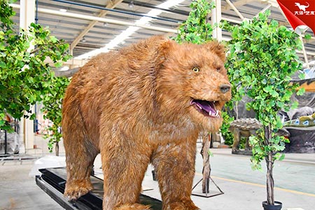 仿真棕熊，仿真熊，動(dòng)物模型制作